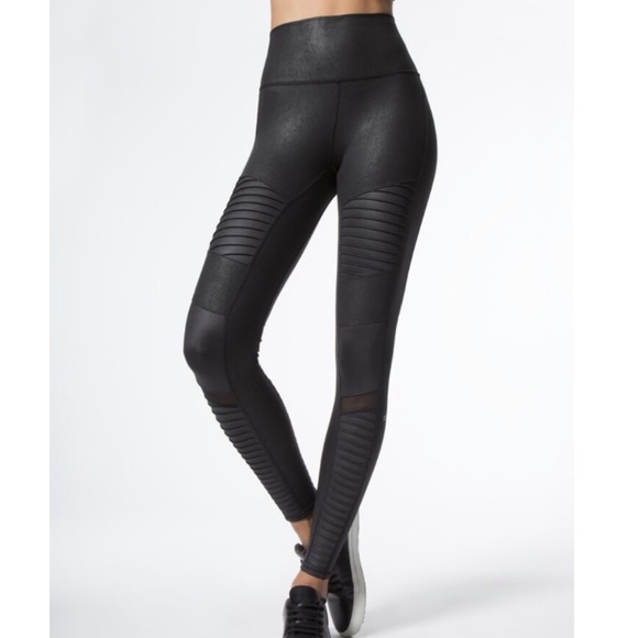 ALO Yoga Pants - ALO High Waist Moto Leggings